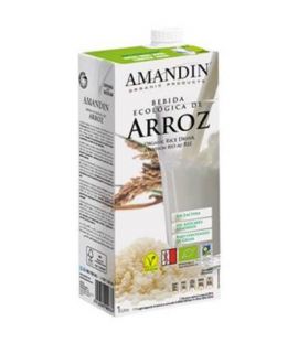 Bebida Vegetal de Arroz SinGluten Eco Vegan 6x1L Amandin