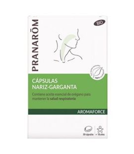 Aromaforce Nariz-Garganta Bio 30caps Pranarom