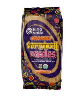 Organic Gluten-Free Brown Rice Vermicelli Noodles 250g King Soba