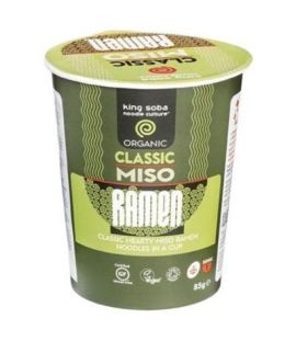 Organic Miso Ramen Soup Glass 85g King Soba