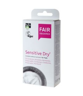 Preservativo Sensitive Dry Sin Lubricante Vegan 10uds Fair Squared