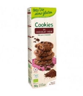 Dark Chocolate Cookie Biscuits Gluten Free Eco 150g Ma Vie Sans Gluten