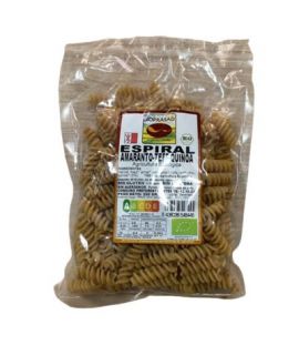 Amaranth Teff and Quinoa Spirals Gluten Free Eco Vegan 250g Bioprasad