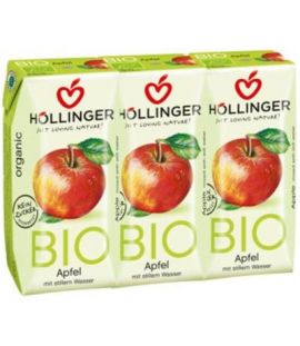 Organic Vegan Apple Juice 3x200ml Hollinger