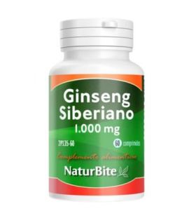 Siberian Ginseng 1000Mg Gluten Free 60comp Naturbite