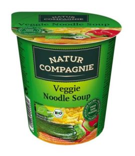 Instant Asia Noodles Soup Glass with Organic Vegan Vegetables 50g Natur Compagnie