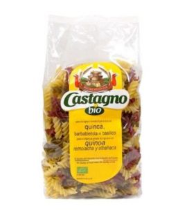 Espirales de Trigo Quinoa Remolacha y Albahaca 500g Castagno