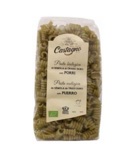 Organic Wheat Leek Semolina Pasta 500g Castagno