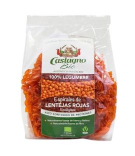 Espirales Lentejas Rojas Eco 250g Castagno