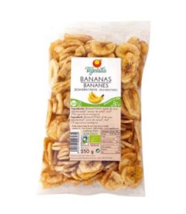 Organic Dehydrated Banana Chips 250g Vegetalia