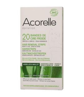 Cold Wax Hair Removal Strips for English and Armpits Bio 20 Acorelle Strips