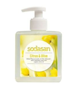 Citrus and Olive Hand Soap with Vegan dispenser 300ml Sodasan