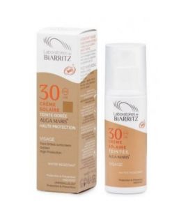 Facial Sun Cream Color Golden SPF30 Bio 50ml Biarritz