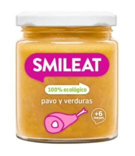 Potito Pavo y Verduras 6M SinGluten Eco 230g Smileat