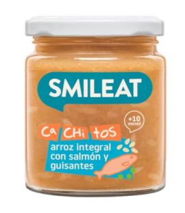 Potito Cachitos Brown Rice with Salmon and Peas 10M Eco Gluten Free 230g Smileat