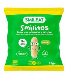 Smilitos Gusanitos Apple Banana Gluten-Free 25g Smileat