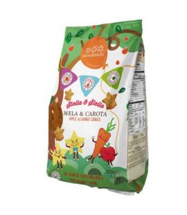 Organic Apple Carrot Star Cookies 300g Sottolestelle