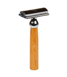 Razor with Oak Handle 1 unit Ecodis