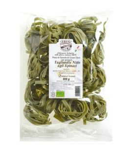 Organic Wheat Tagliatelle with Spinach 500g Iris