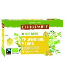 Green Tea with Ginger and Lime Eco 20inf Ethiquable