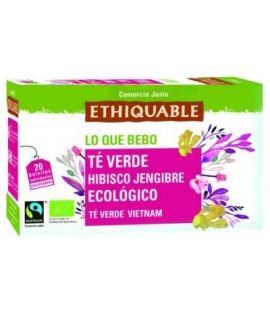 Green Tea Hibiscus and Ginger Eco 20inf Ethiquable