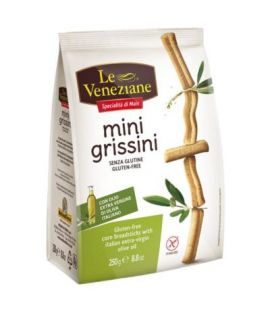 Mini Grissini Olive Oil Gluten Free 250g Le Veneziane