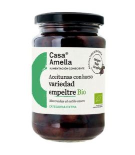 Organic Black Olives from Bajo Aragon 220g Casa Amella