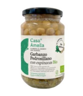 Garbanzos Pedrosillano con Espinacas SinGluten Bio Vegan 350g Casa Amella