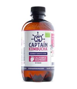 Bebida Kombucha Frambuesa SinGluten Bio Vegan 400ml Captain Kombucha