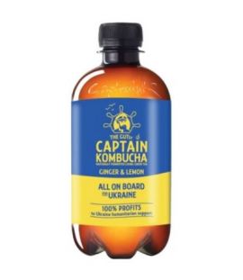 Te Kombucha Jengibre Limon Vegan Bio 400ml Captain Kombucha