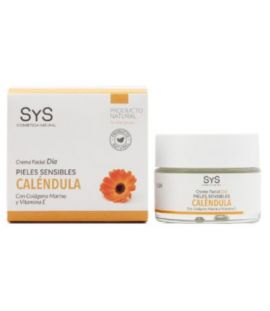 Calendula Day Facial Cream with Marine Collagen and Vitamin E 50ml SYS