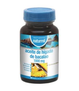 Aceite Higado Bacalao 1000mg SinGluten 45 perlas Naturmil