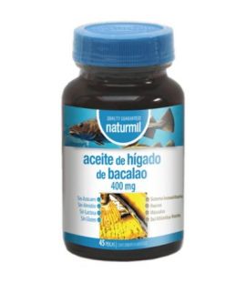 Aceite Higado Bacalao 400MG SinGluten 45 Perlas Naturmil