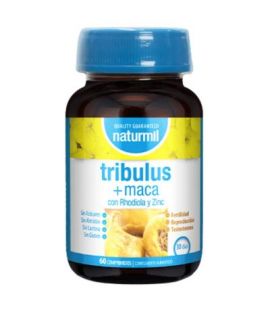 Tribulus 350mg Maca 350mg Gluten Free 60comp Naturmil