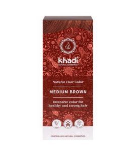 Medium Brown Dye 100 Vegetable Bio Vegan 100g Khadi