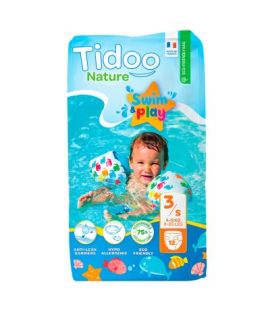 Pañales para Baño Talla-3 de 4-9 kg Eco 12uds Tidoo Nature