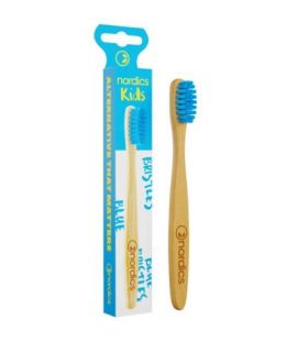 Cepillo dental Bambu Niños Azul Bio Vegan 1ud Nordics Oral Care