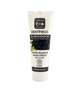 Dentifrico Blanqueador Menta y Carbon Activo SinGluten Eco Vegan 75ml Naturabio Cosmetics