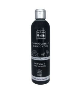 White and Gray Hair Shampoo 250ml Naturabio Cosmetics