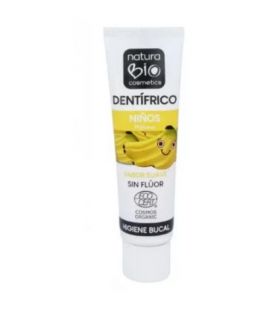 Dentifrico Niños Platano Eco 50ml Naturabio Cosmetics