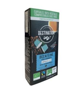 Coffee Mocha Pur Arabica decaffeinated Bio 10caps Destination