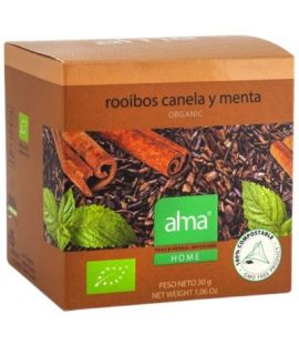 Rooibos Tea Infusion Cinnamon and Mint Eco 15 Piramides Alma