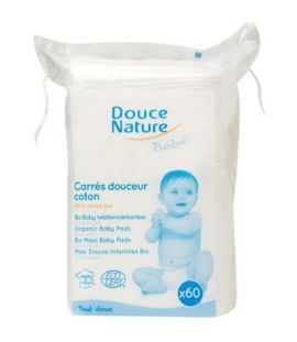 Almohadillas Algodon Bebe Bio 60uds Douce Nature