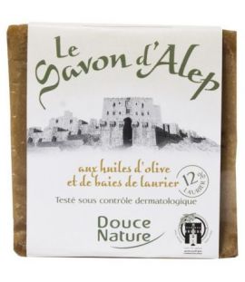 Aleppo Soap Bar 12 Laurel Bio 200g Douce Nature