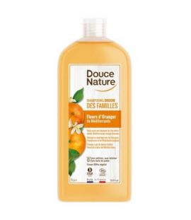 Organic Orange Blossom Shower Gel Shampoo 1L Douce Nature