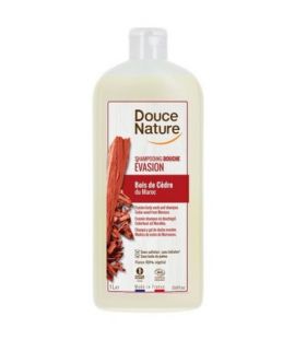 Organic Cedar Shower Gel Shampoo 1L Douce Nature