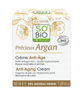 Crema de Dia Antiedad Acido Hialuronico Argan Bio 50ml So Bio Etic