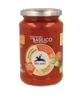 Organic Tomato Sauce with Basil 350g Alce Nero