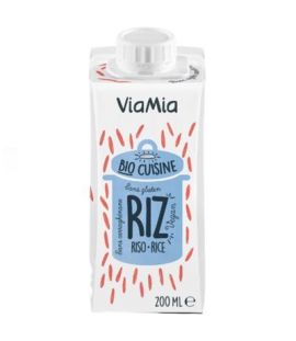 Rice Cream for Cooking Bio Vegan Gluten Free 200ml Viamia