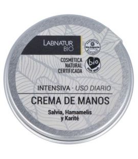 Crema de Manos Intensiva Salvia, Hamamelis y Karite Bio Vegan 50ml Labnatur